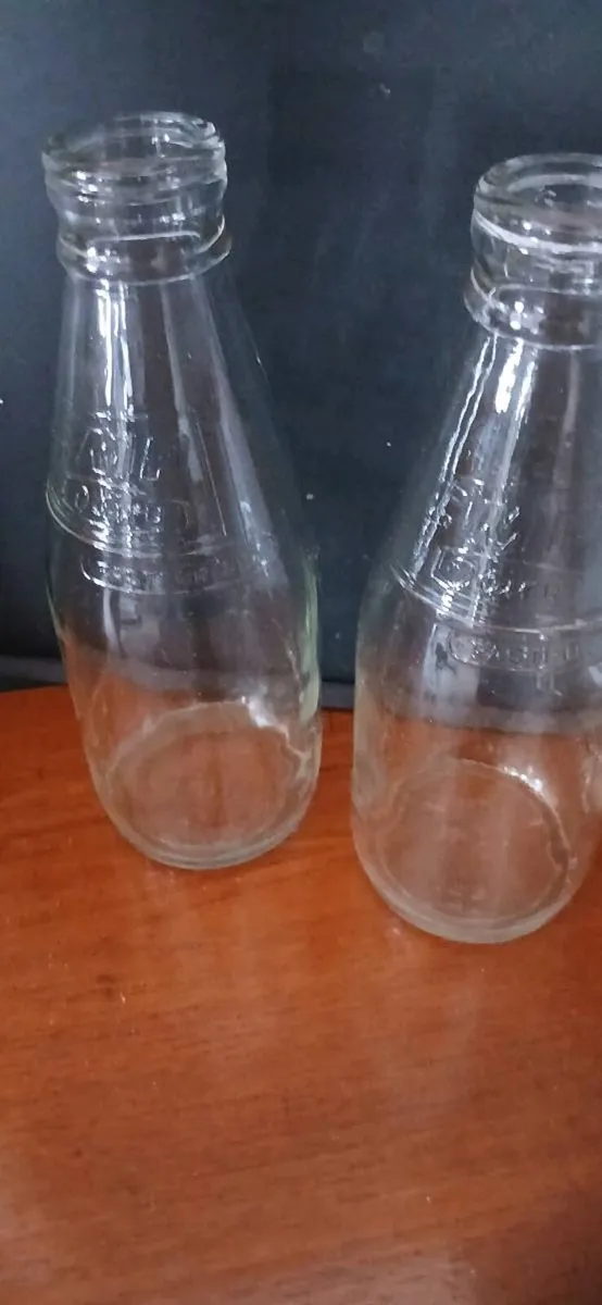 CMP vintage milk glass bottles - Image 1