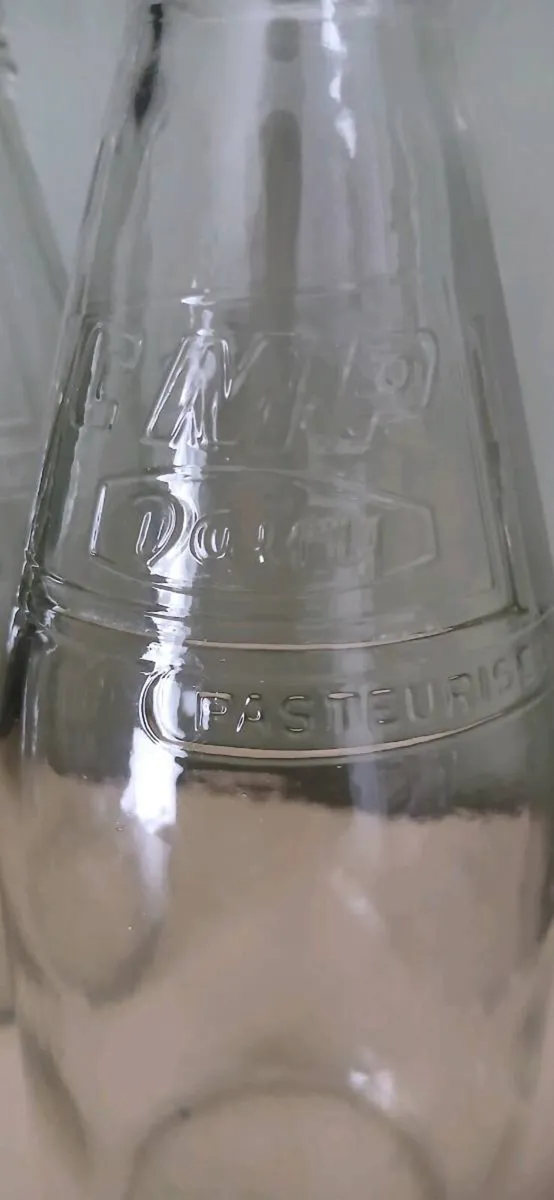 CMP vintage milk glass bottles - Image 2