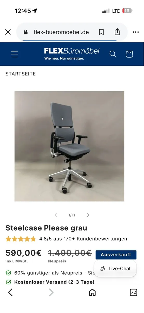 Steelcase V2 Ergonomic Chair-perfect(cleaned🧽 - Image 3