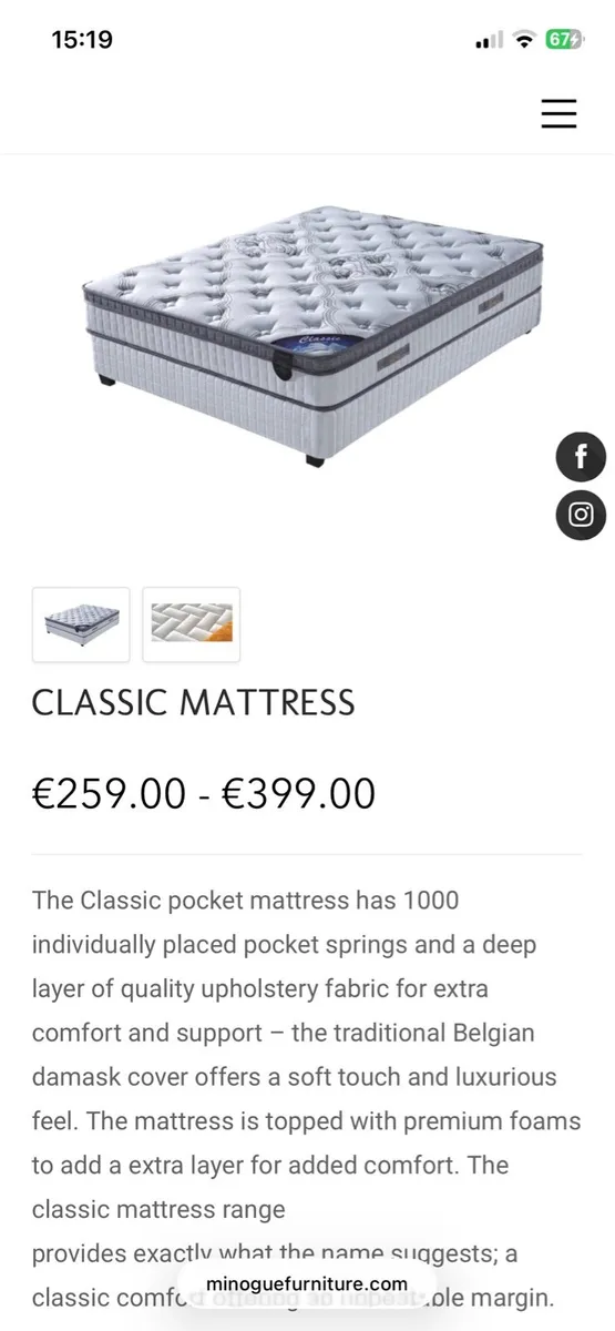Single bed with Hi Spec mattress - Image 4