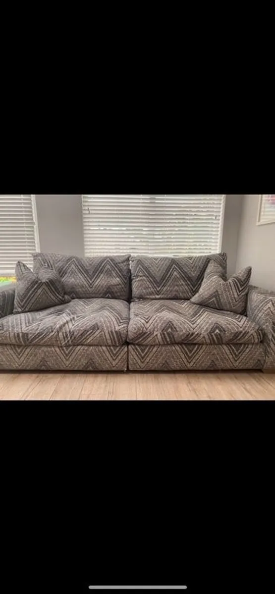 Arnotts Sofa & Footstool - Image 1