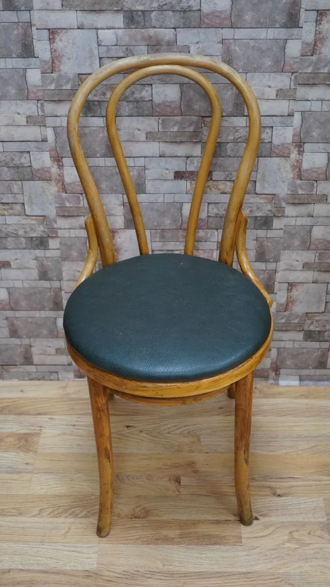 Single Vintage Czechoslovak Bentwood Cafe Chair - Image 2