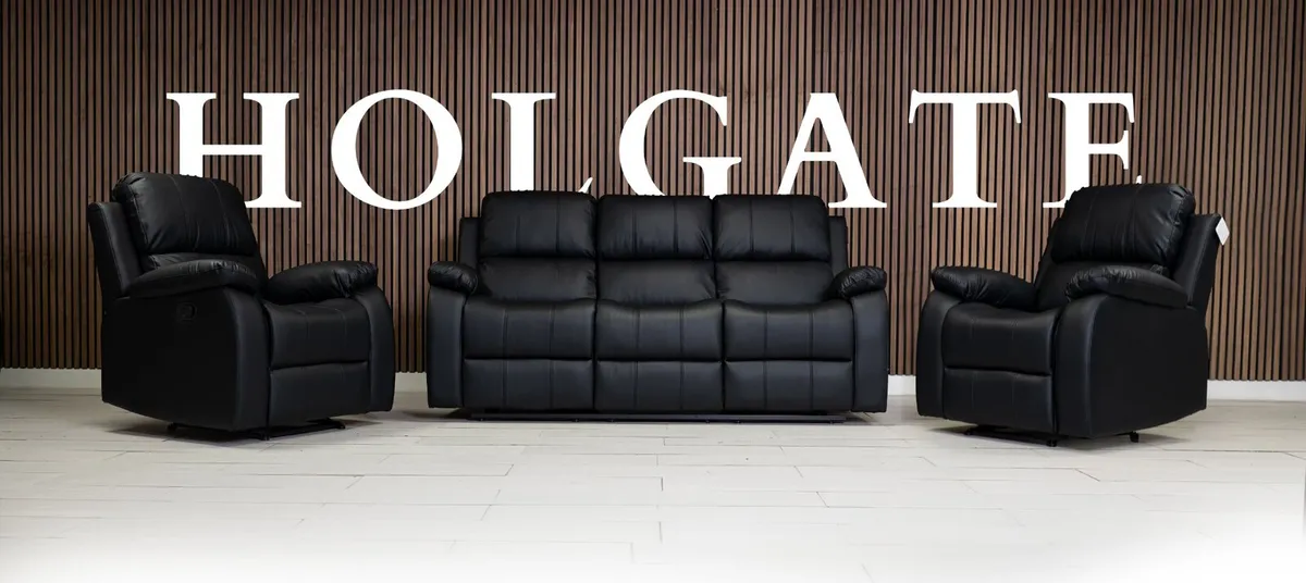 New 3+2 Holgate Full Leather Recliner Suite - Image 3