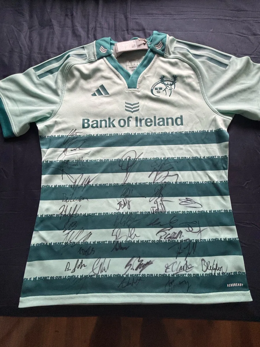 3 x Signed Munster rugby jerseys. - Image 3