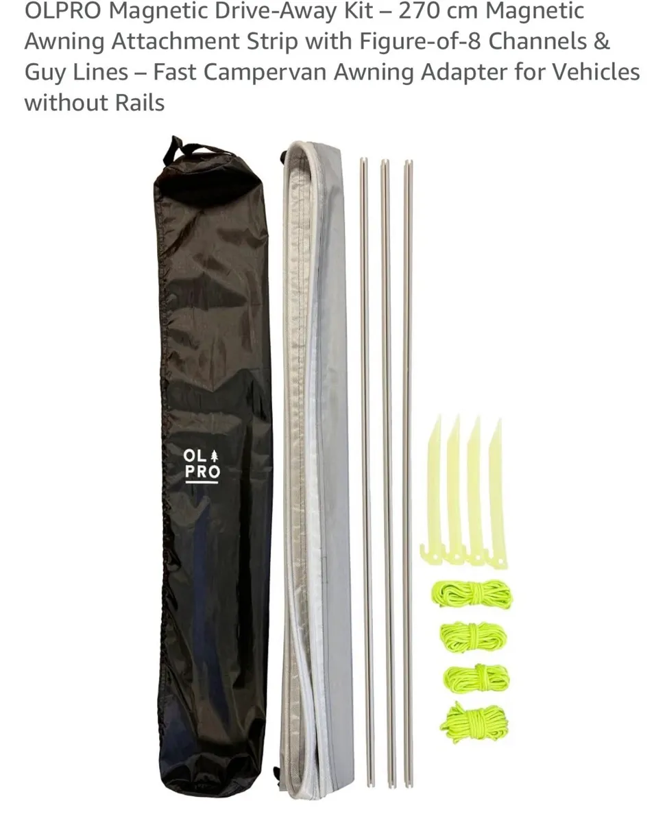 Magnetic awning rail for campervan - Image 1