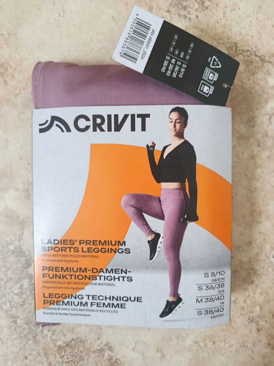 2x Crivit Ladies' Premium Sports Leggings GB 8/10 - Image 3
