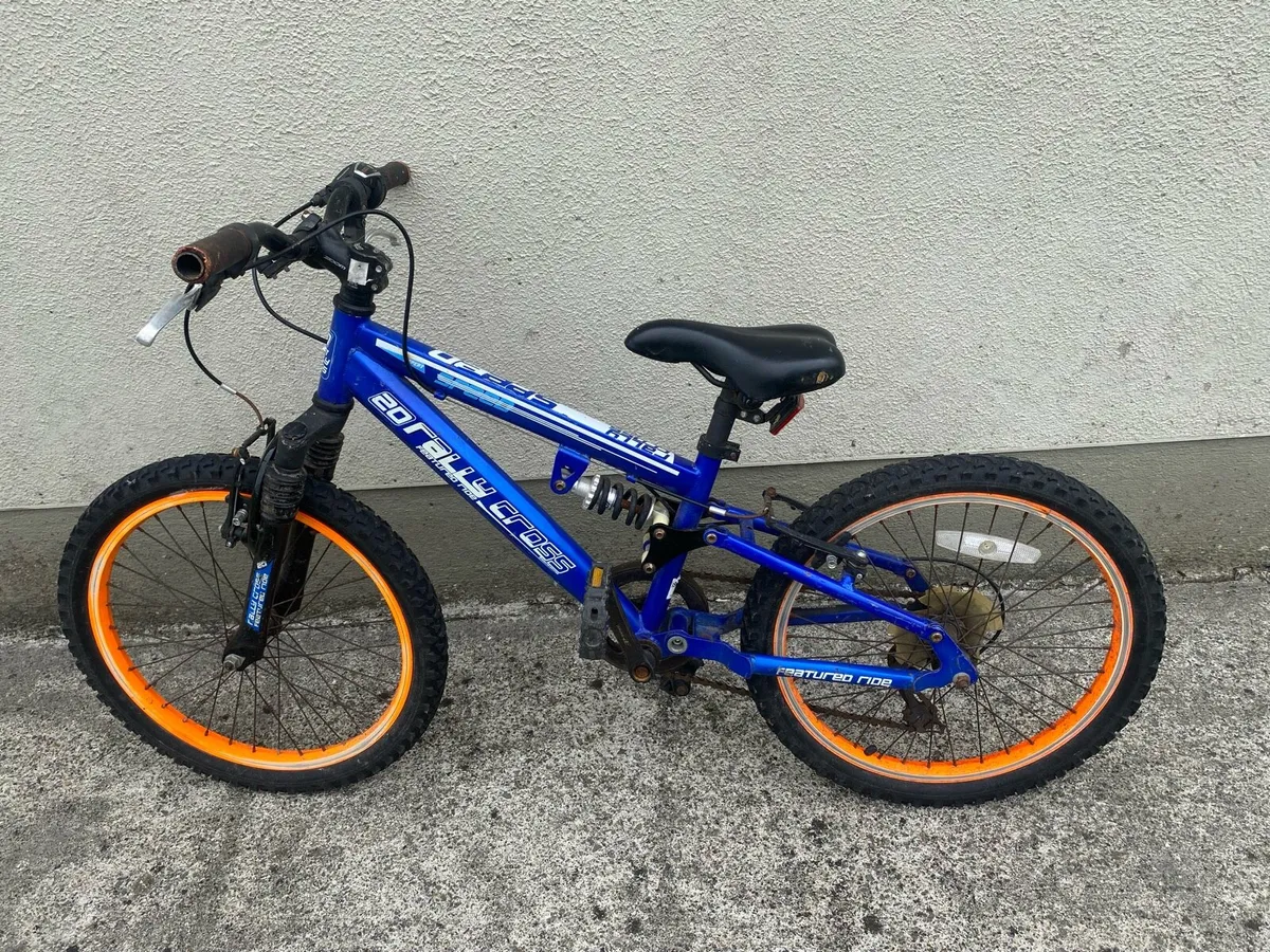 Blue & Orange Mountain Bike – Full Suspension - Image 2