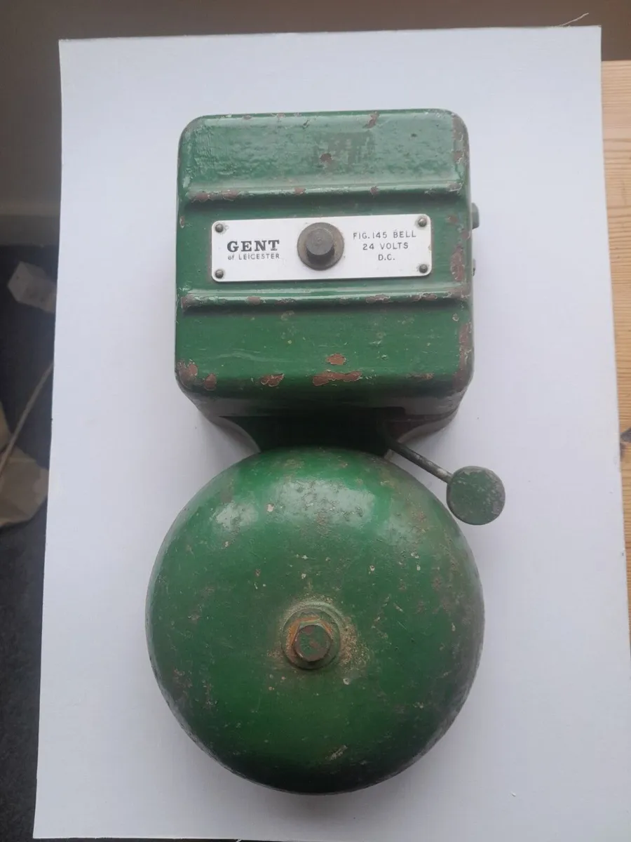 Vintage Gent of Leicester 24V DC Industrial Bell - Image 1
