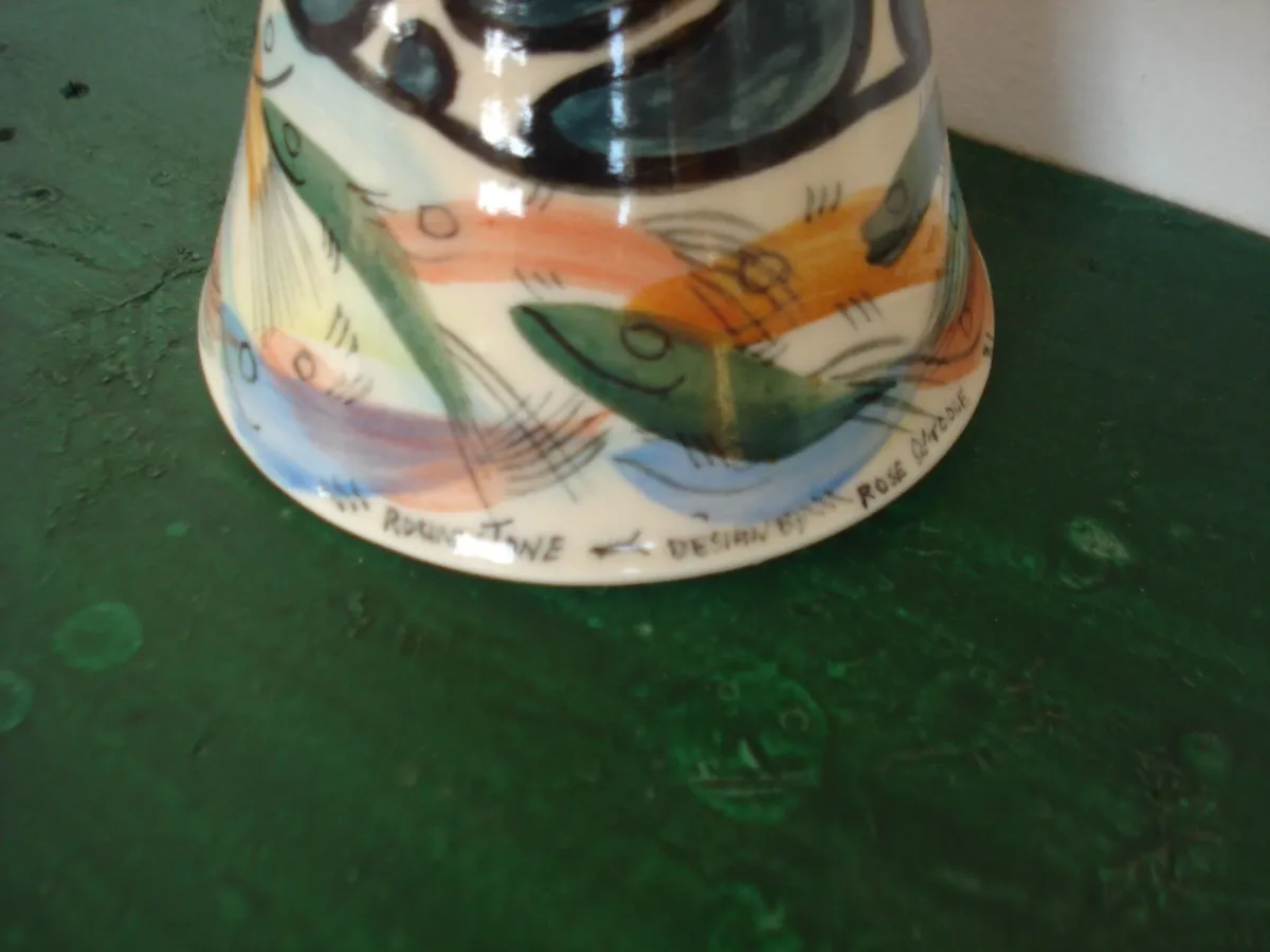 IRISH CERAMIC CANDLE STICK HOLDER. GALWAY. - Image 2