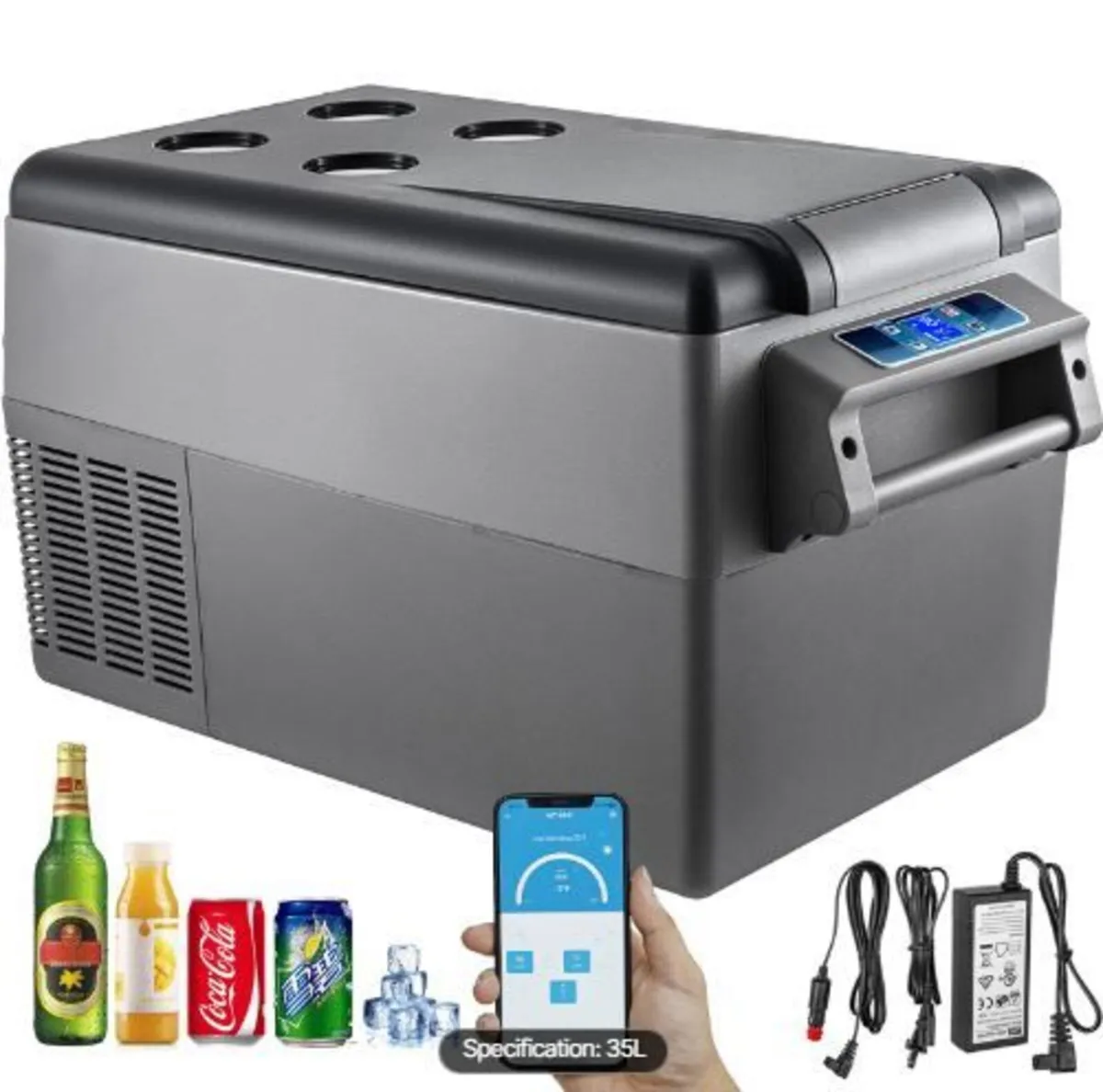 Car Refrigerator 35L Compressor Portable - Image 1