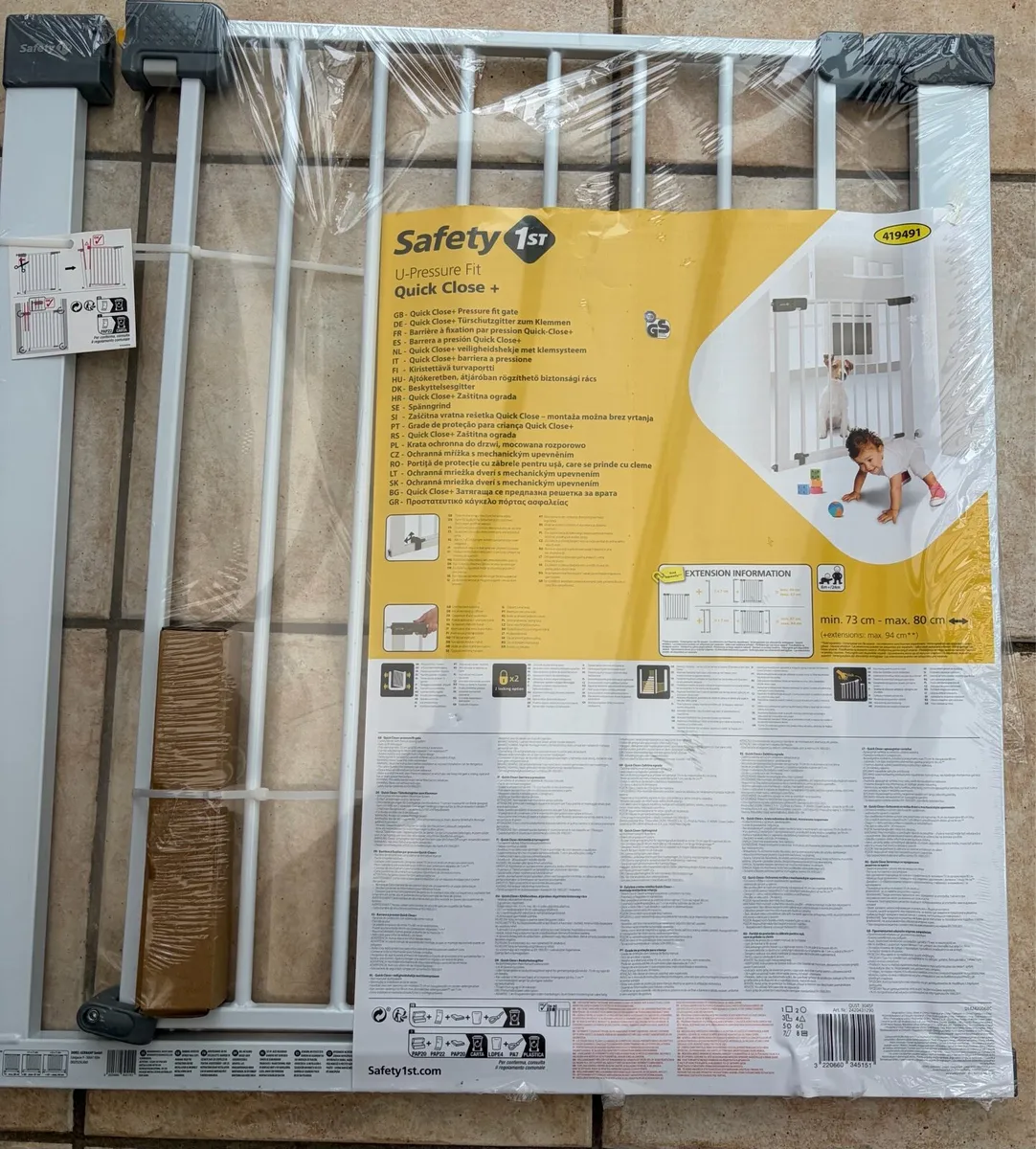 Safety 1st Quick Close Baby Safety Gate - New