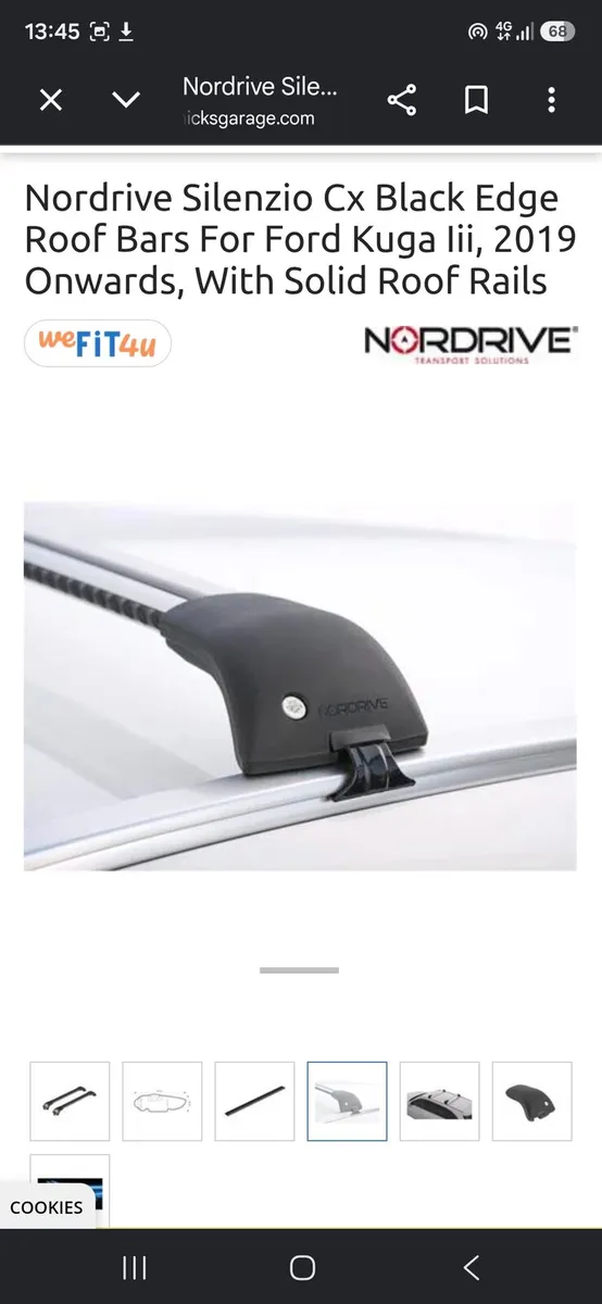 Ford Kuga roof bars - Image 2