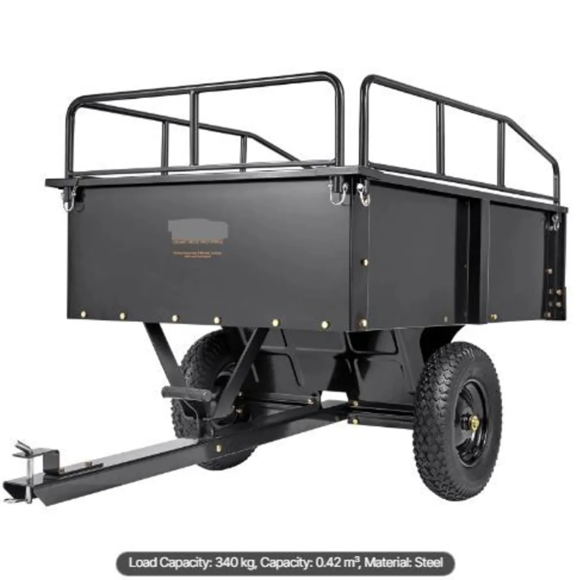 Heavy Duty ATV Trailer Steel Dump Cart - Image 3