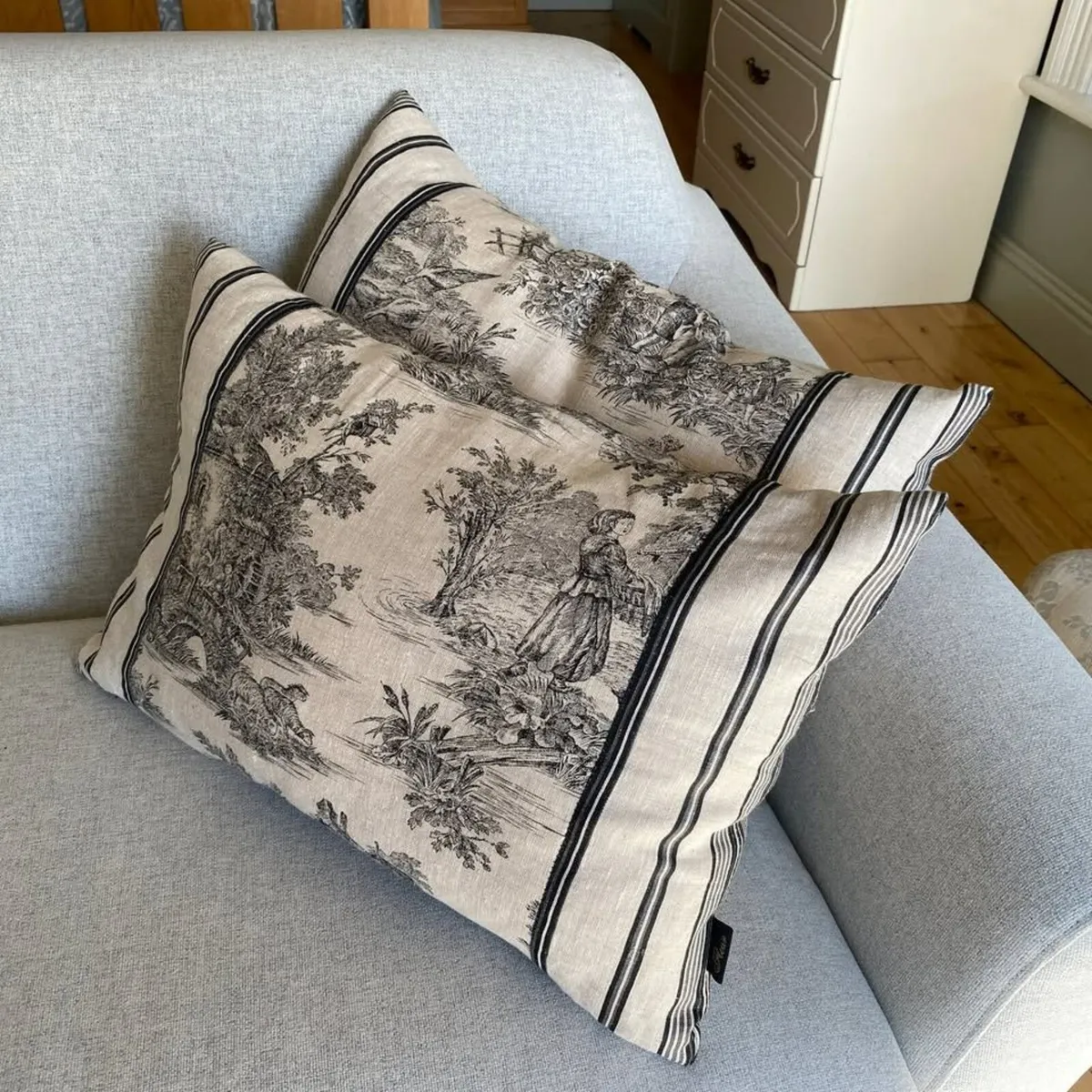 Linen Cushions - Feather Filled - Image 2