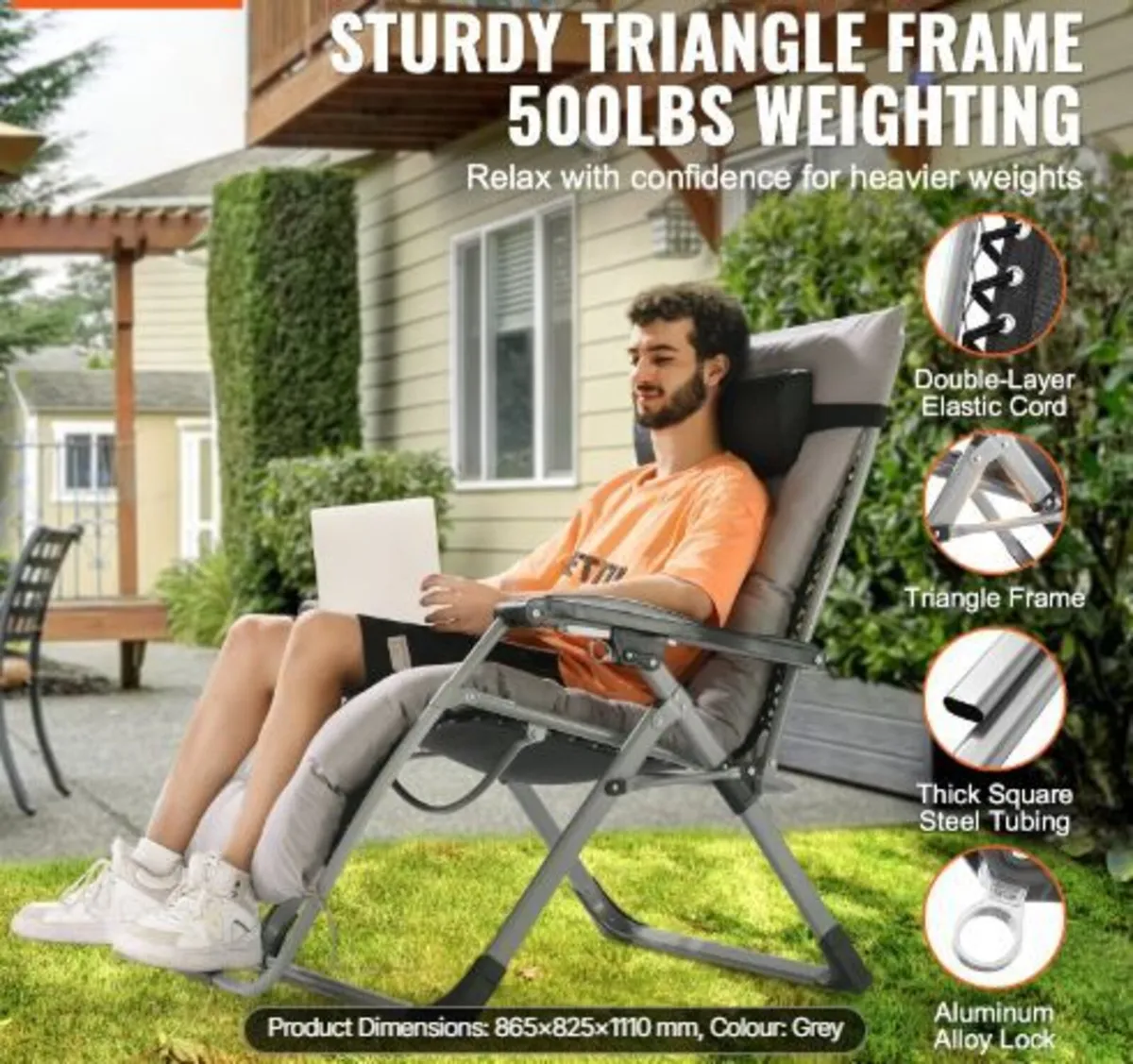 Zero Gravity Chair, 33 inch - Image 2