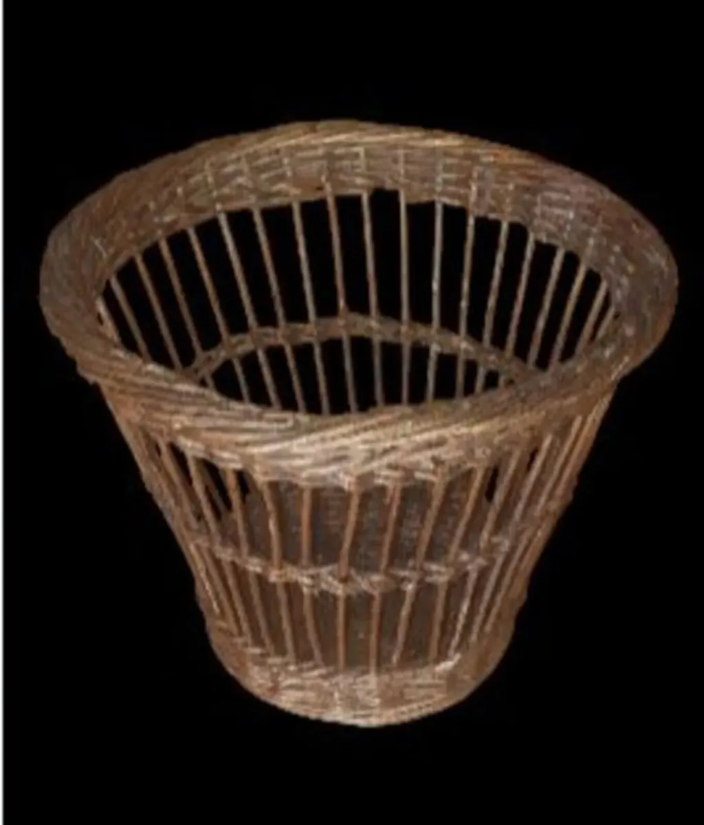 Vintage Harrods Wicker Waste Basket – Pristine - Image 2