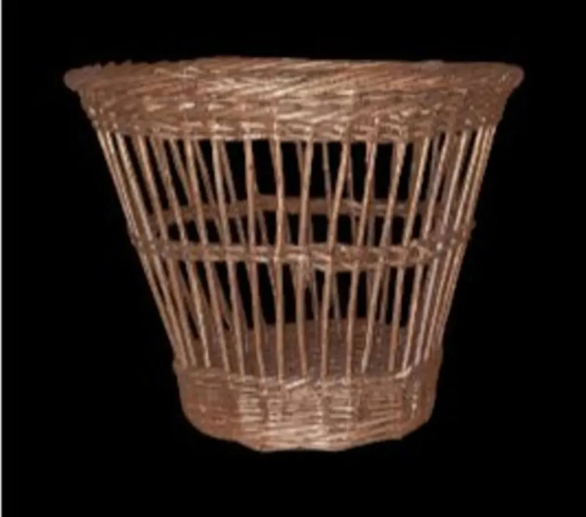 Vintage Harrods Wicker Waste Basket – Pristine - Image 3