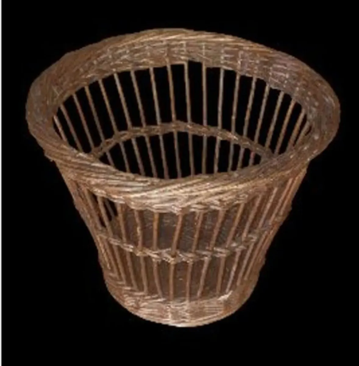 Vintage Harrods Wicker Waste Basket – Pristine - Image 4