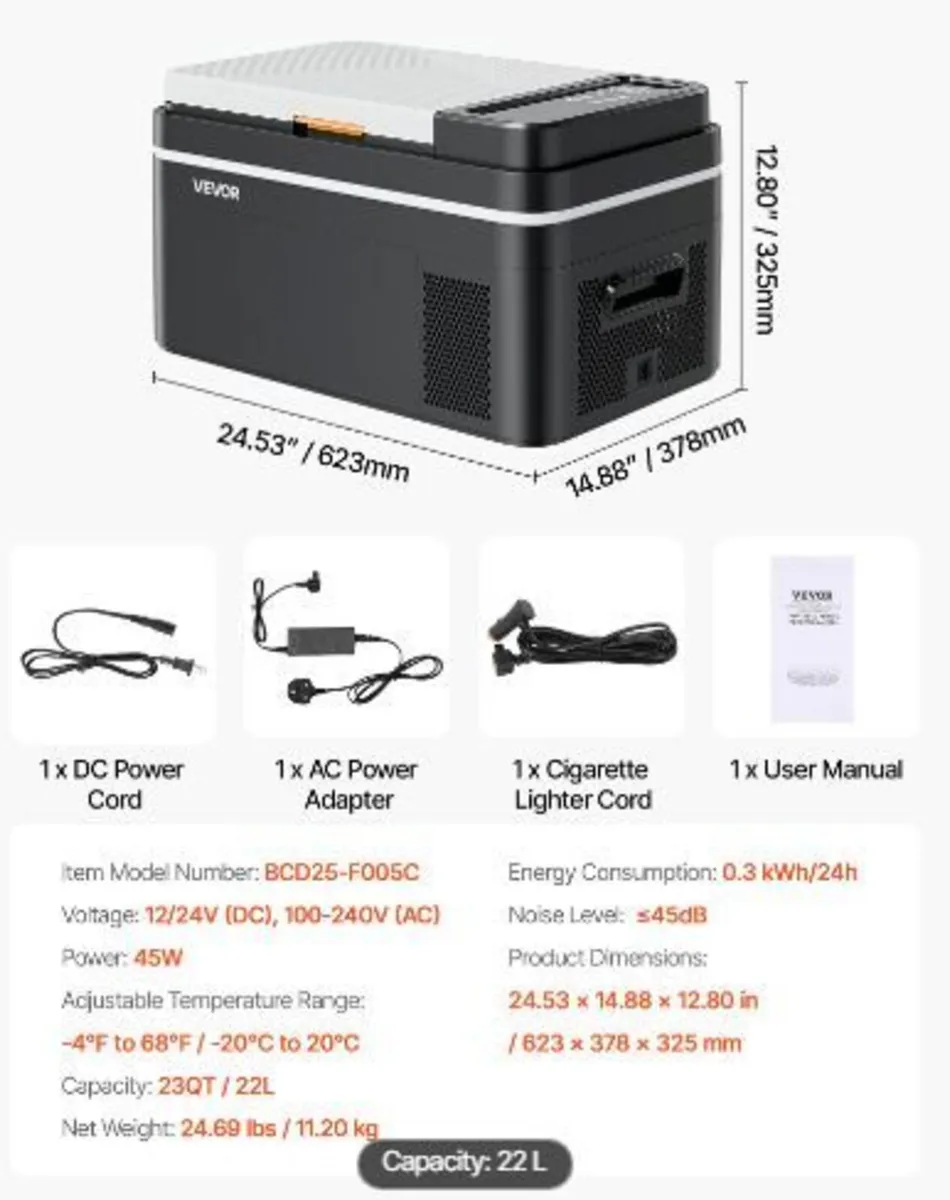 Car Refrigerator, DC 12/24V AC100-240V - Image 1