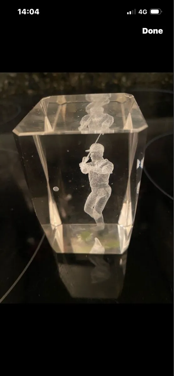 3D Laser Engraved Golfer Display - Image 2