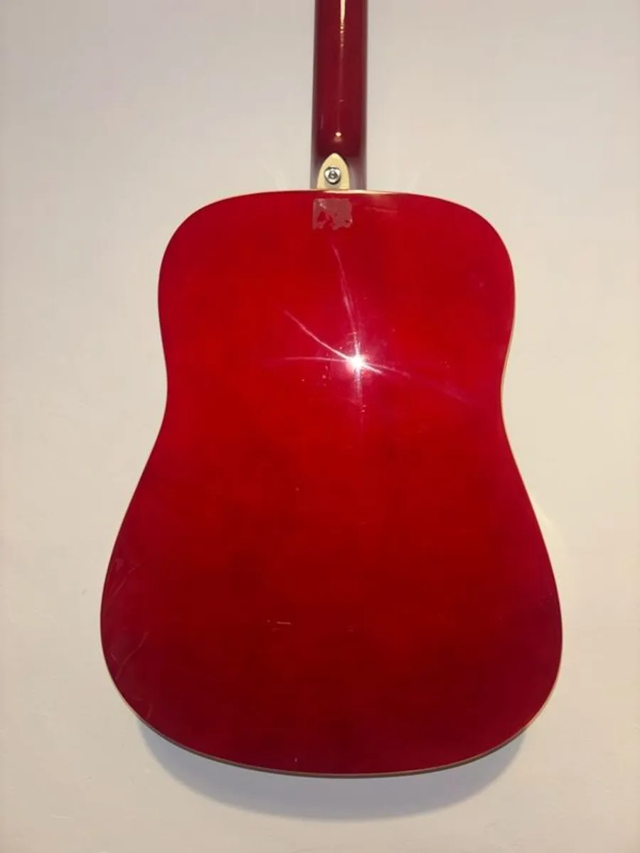 Koda Acoustic Guitar Red - Like New + Gig Bag - Image 4