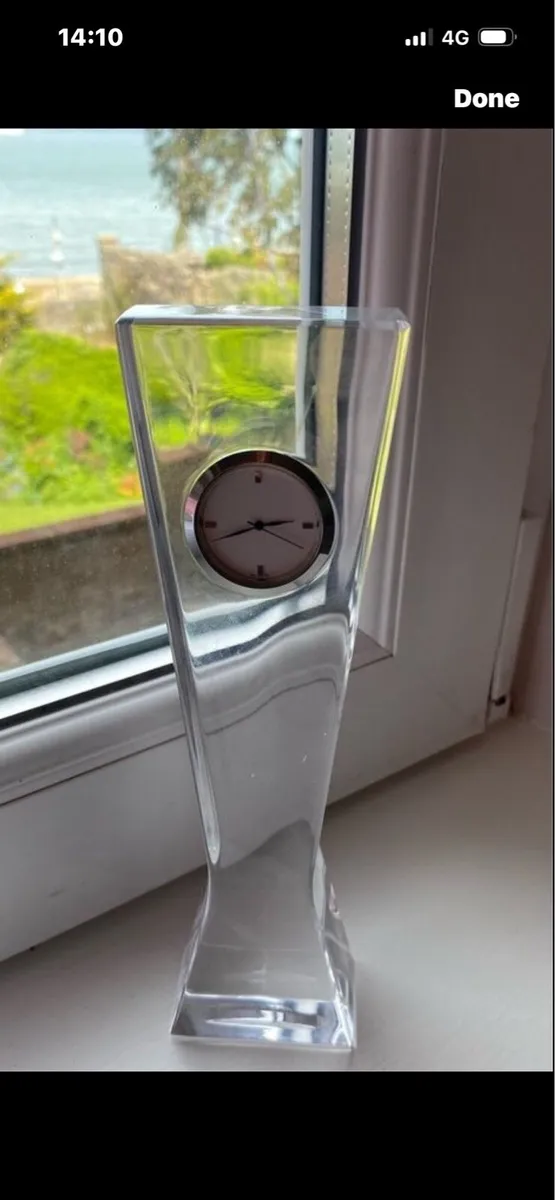 Vintage John Rocha Waterford Crystal Clock - Image 1