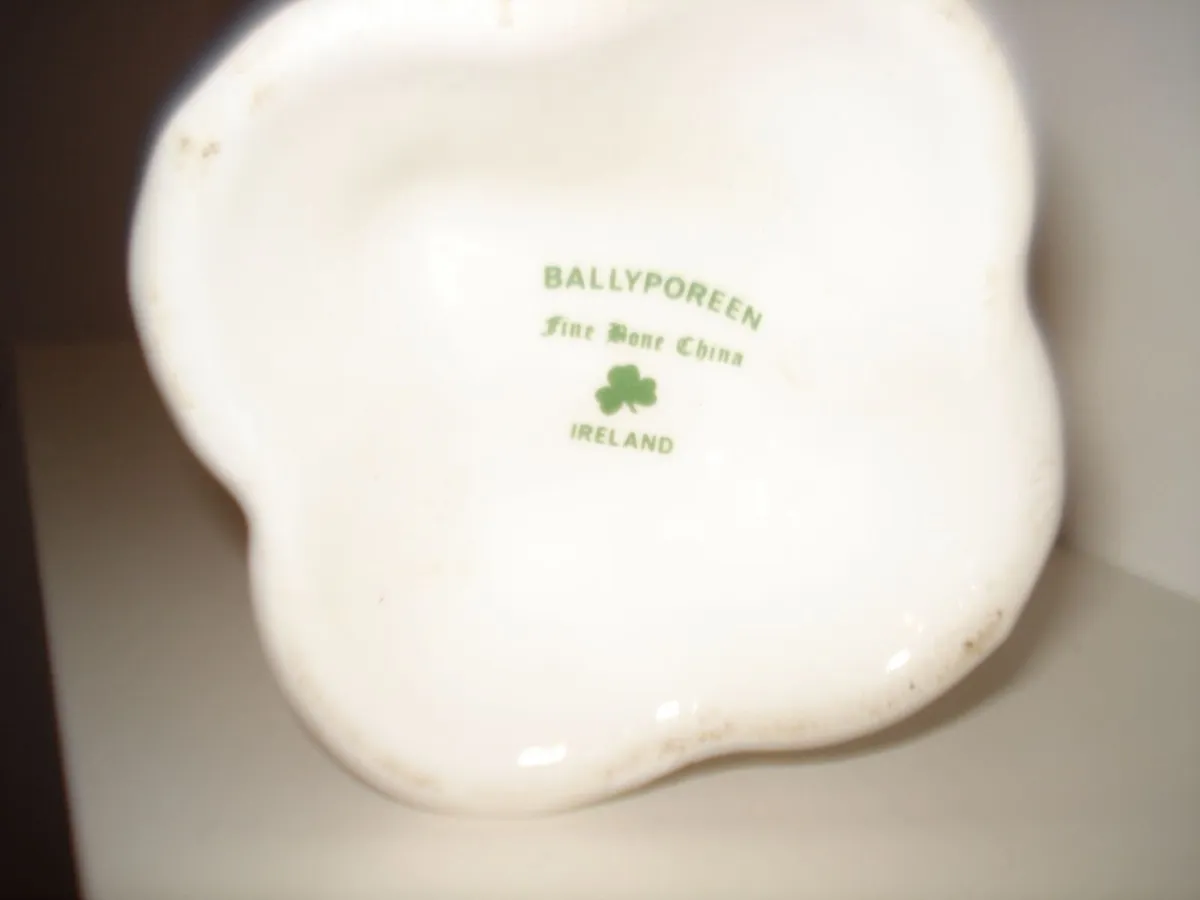 4 BALLYPOREEN CORNUCOPIA  FINE BONE CHINA VASES. - Image 4
