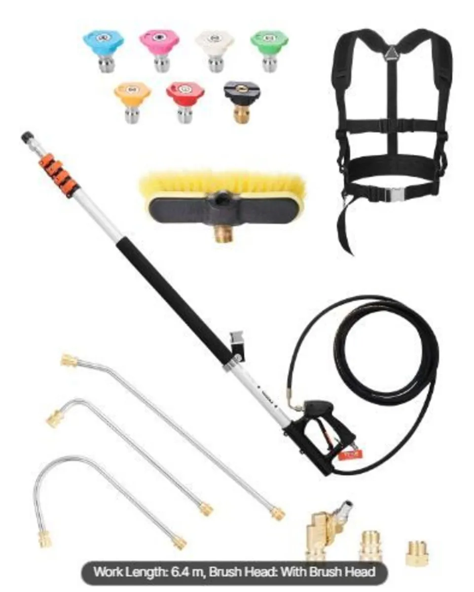 Pressure Washer Telescoping Wand, 24 ft - Image 1