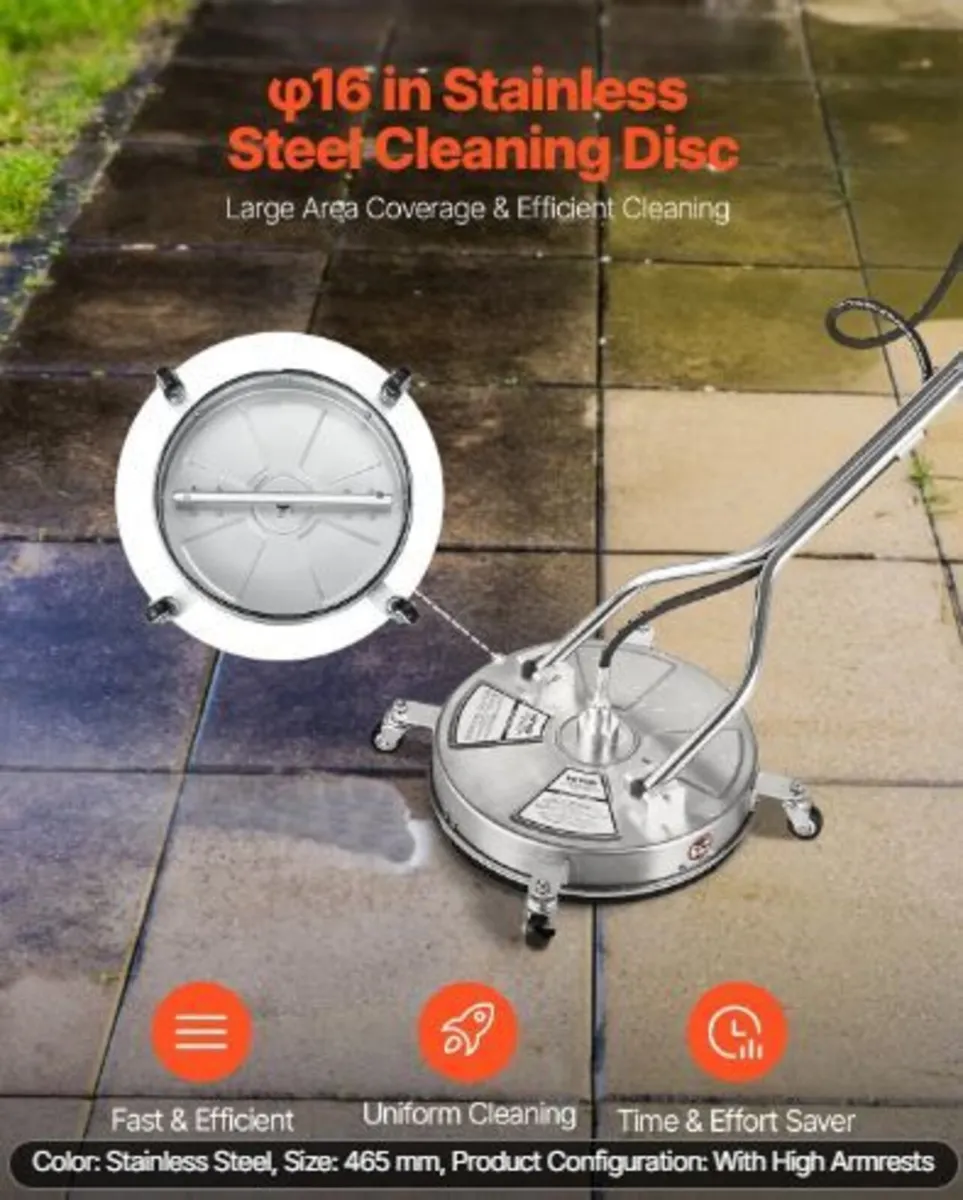 18" Pressure Washer Surface Cleaner, - Image 2