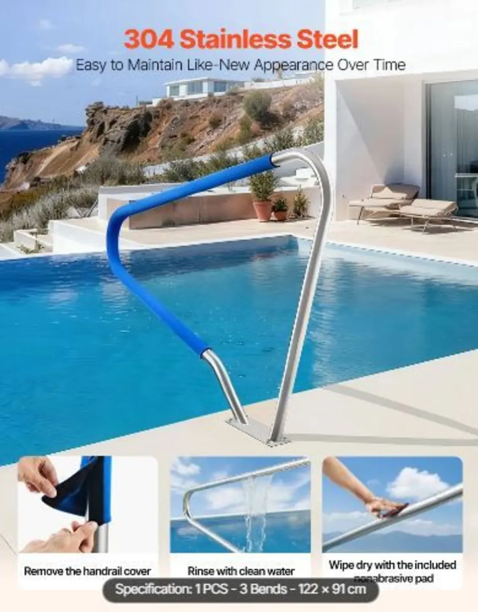 Pool Rail, 122 x 91.5 cm Pool Handrail - Image 4