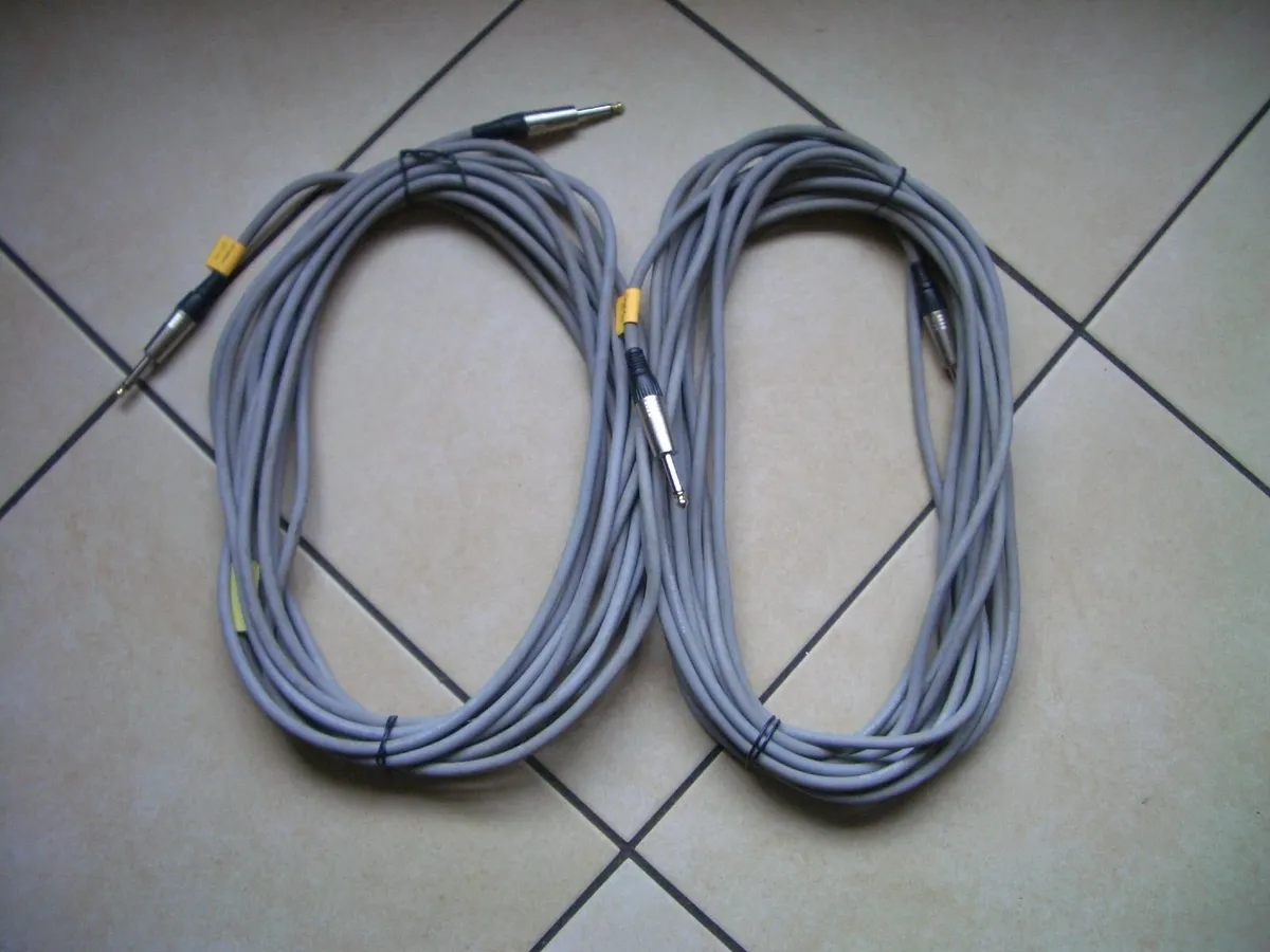 2 New 1/4 Jack Instrument Cable Leads