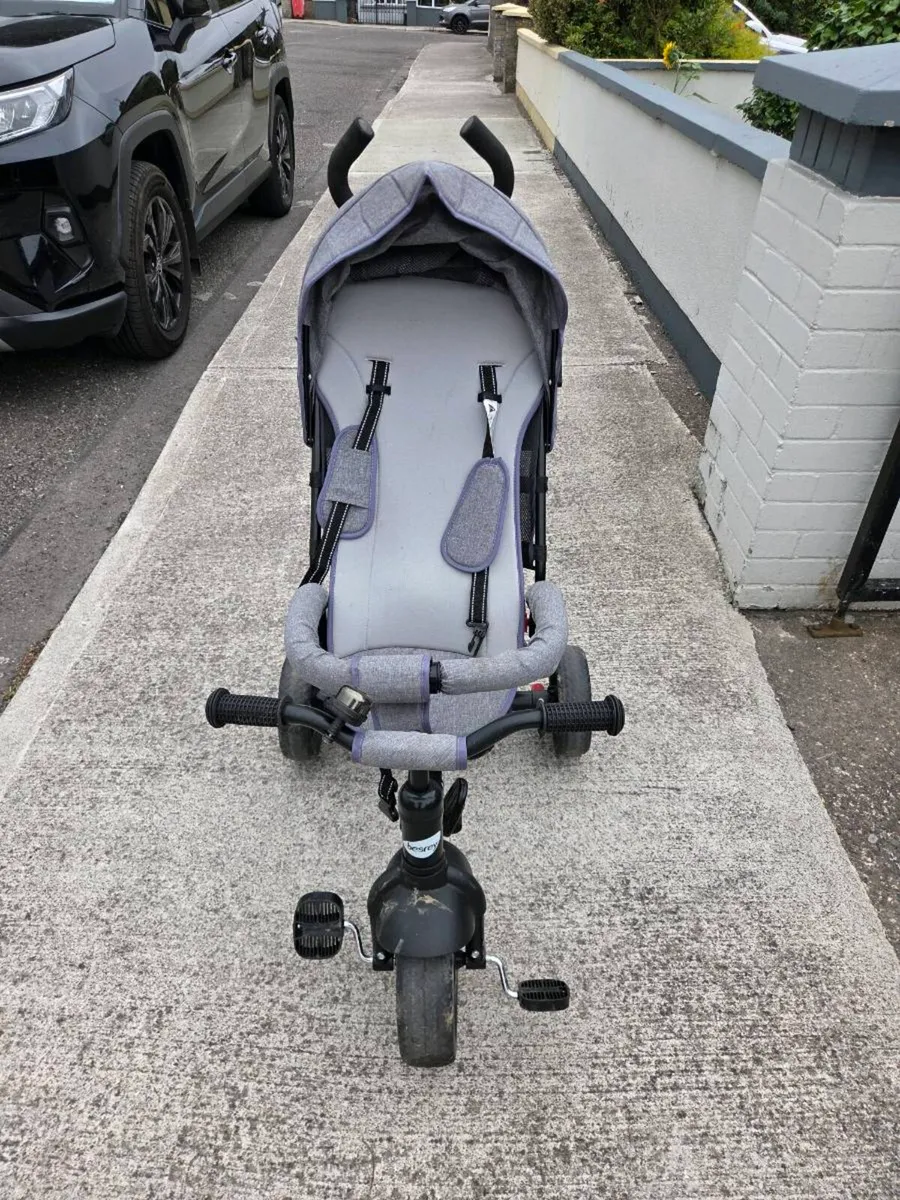 Kids tricycle 4 in 1 Grey - Image 2