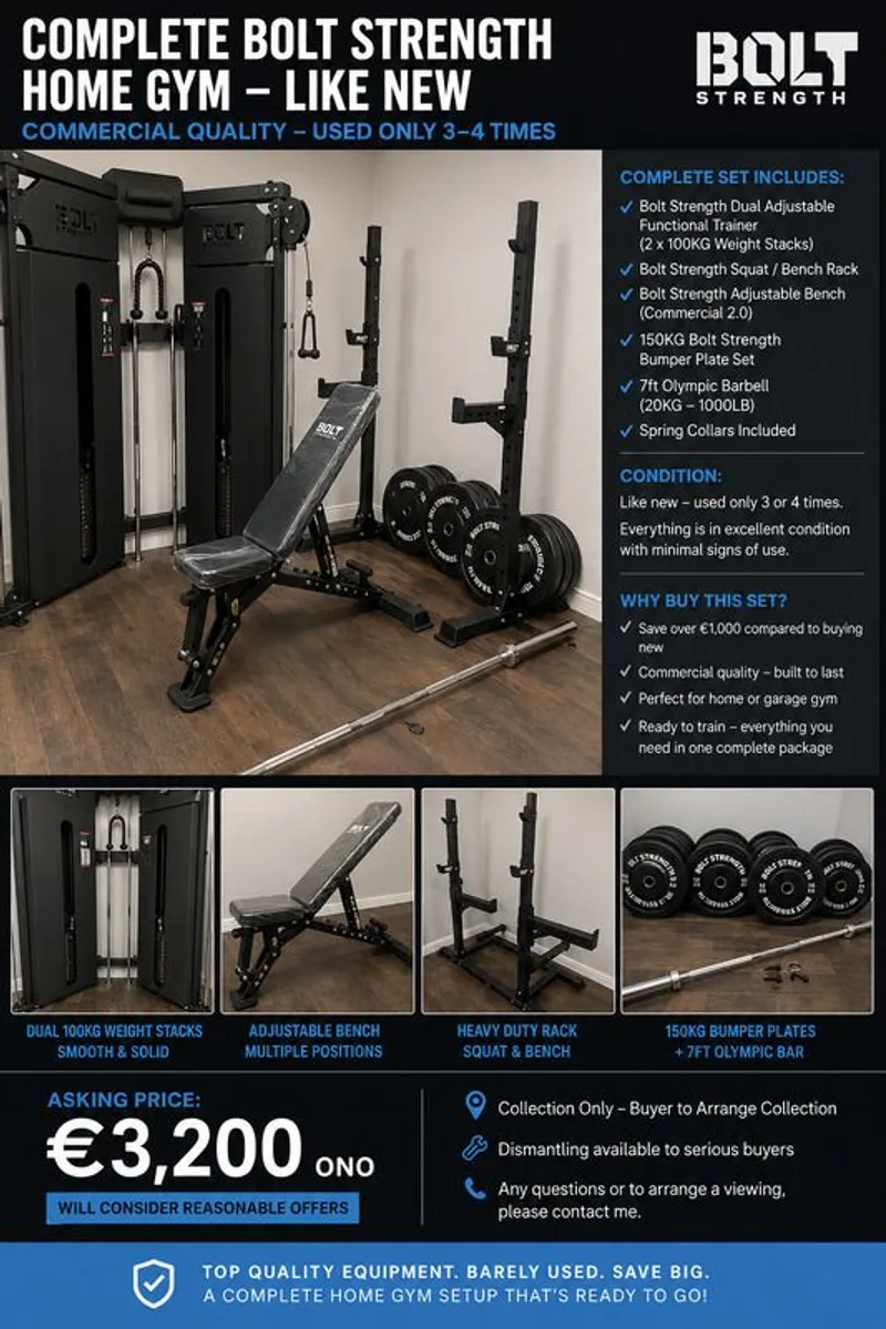 Complete home gym....Will trade for 15hp Wood chipper - Image 1