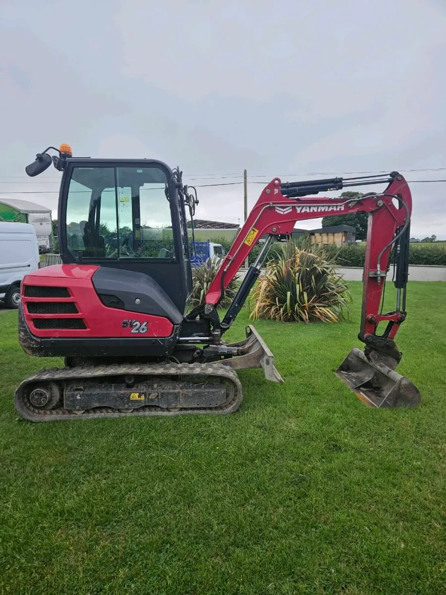 2023 Yanmar SV26 mini digger - Image 1