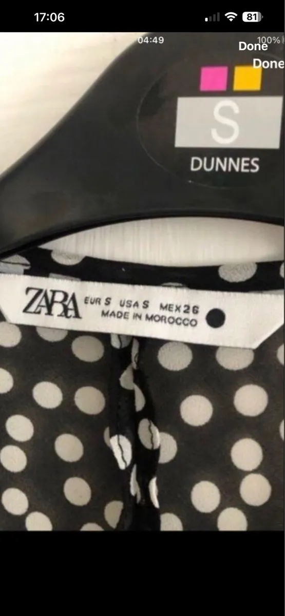 Ladies Zara long jacket size S €10 - Image 3