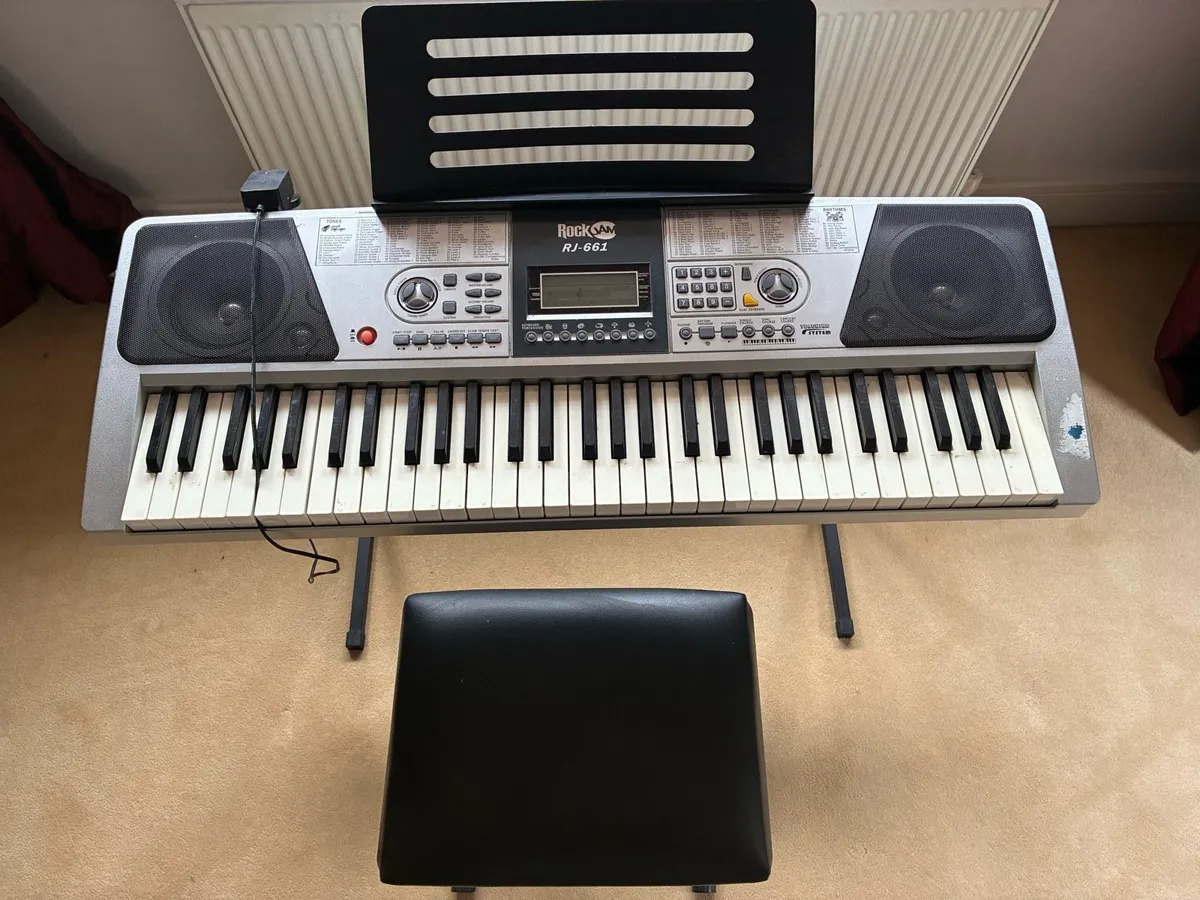 KEYBOARD - RockJam RJ-661 - Keyboard, Stool, Stand - Image 1