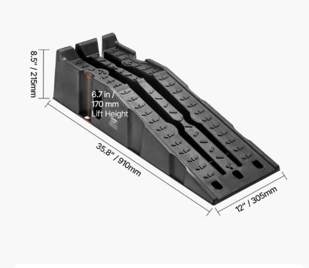 Heavy Duty Car Ramps 2 Piece Set for SUVs Trucks a - Image 2