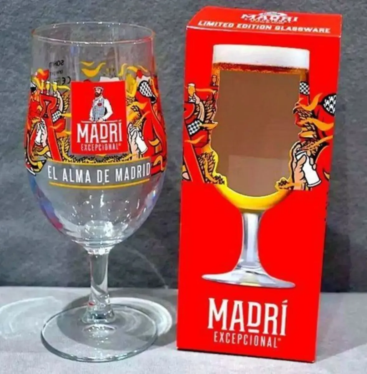 Limited Edition Madrí Excepcional Pint Glass BNIB - Image 1