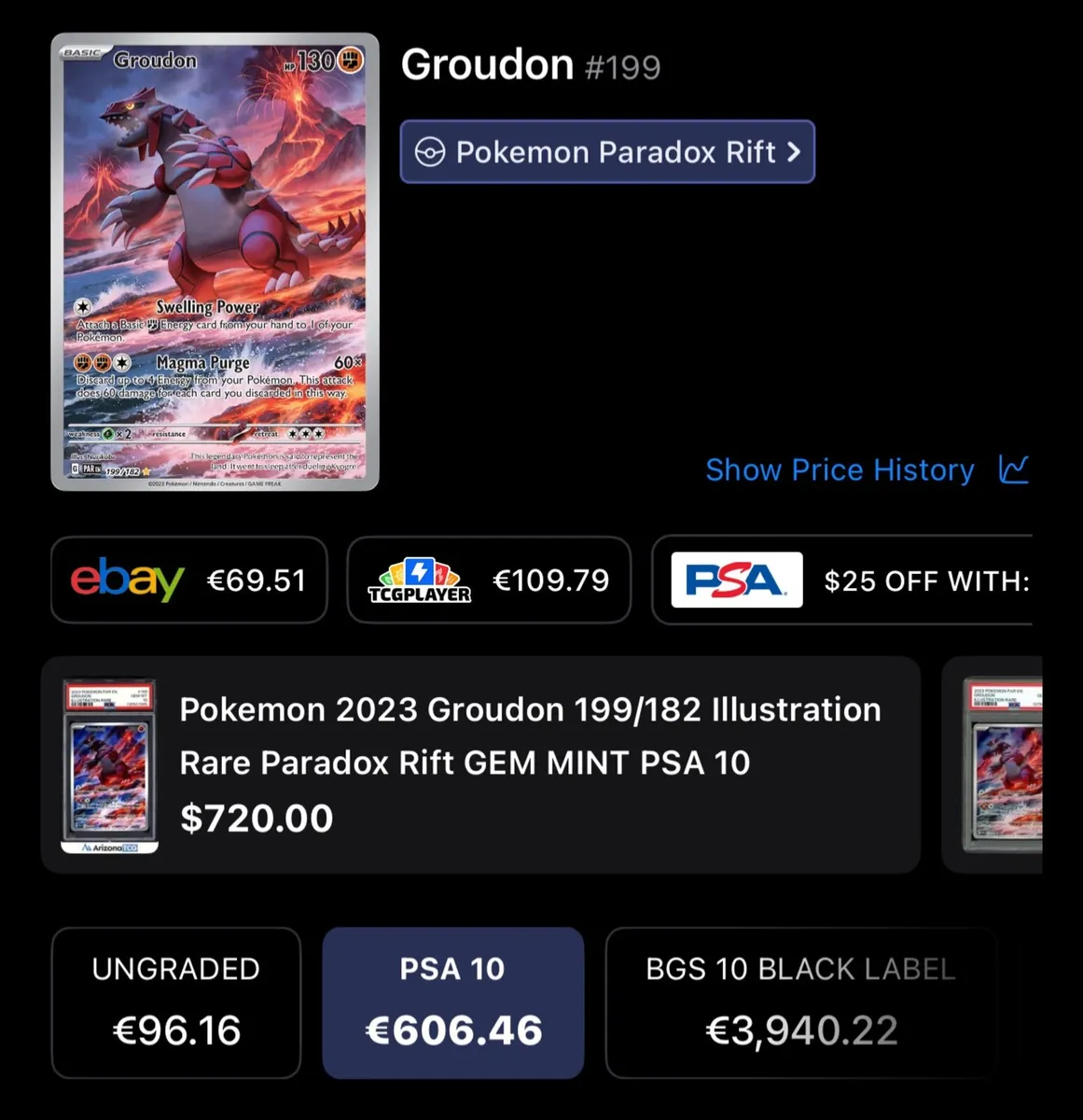 Pokemon cards psa 10 groudon - Image 1