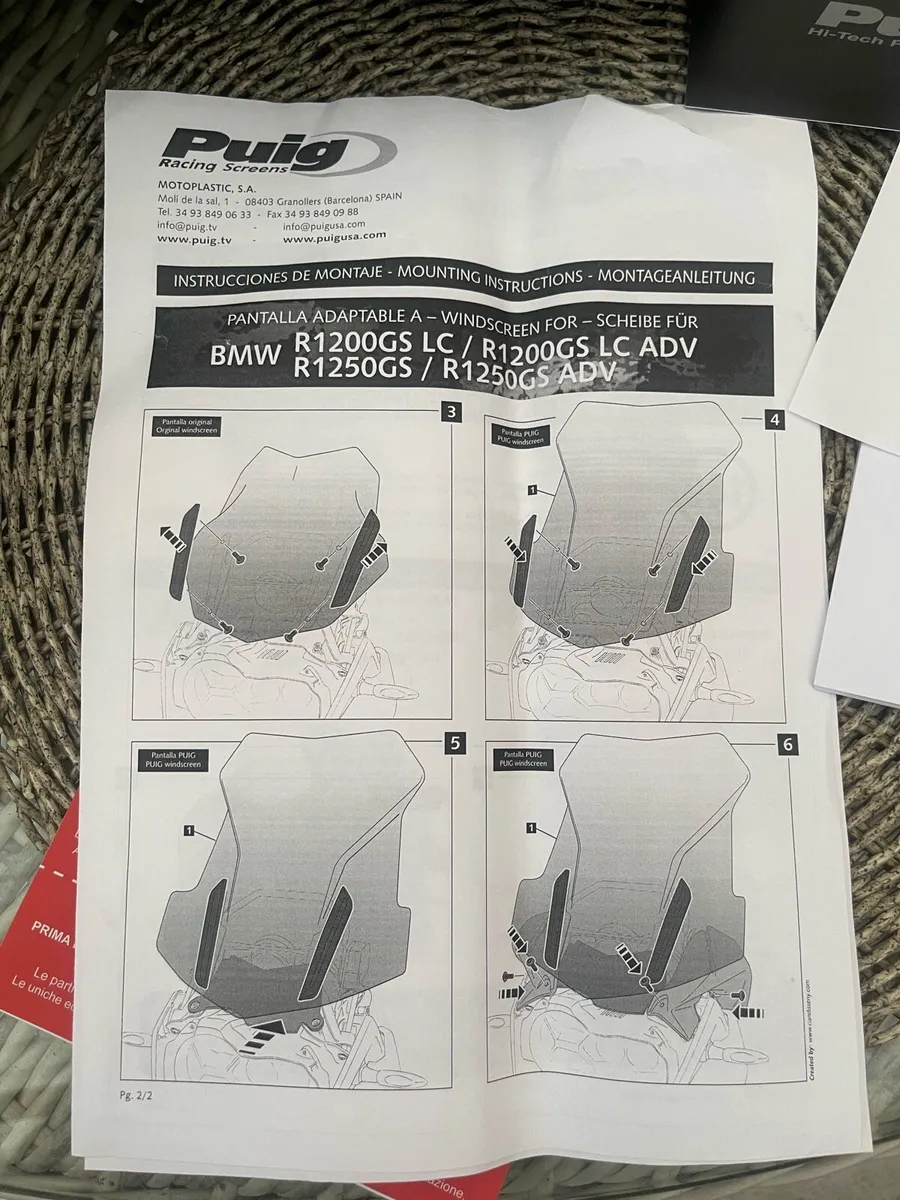 Bmw GSA 1250 Puig Touring Screen - Image 4