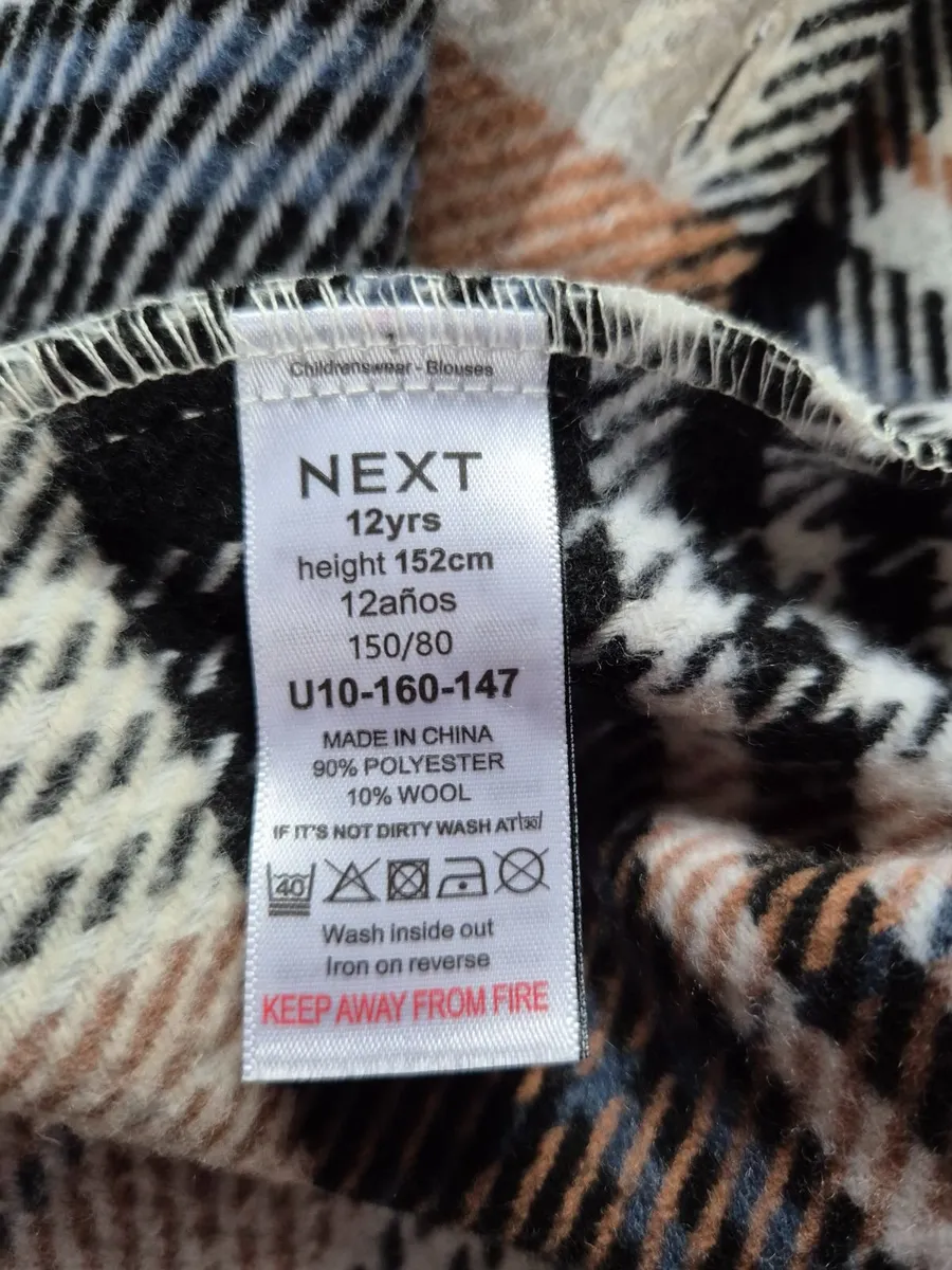 Women's checked shacket - Image 3