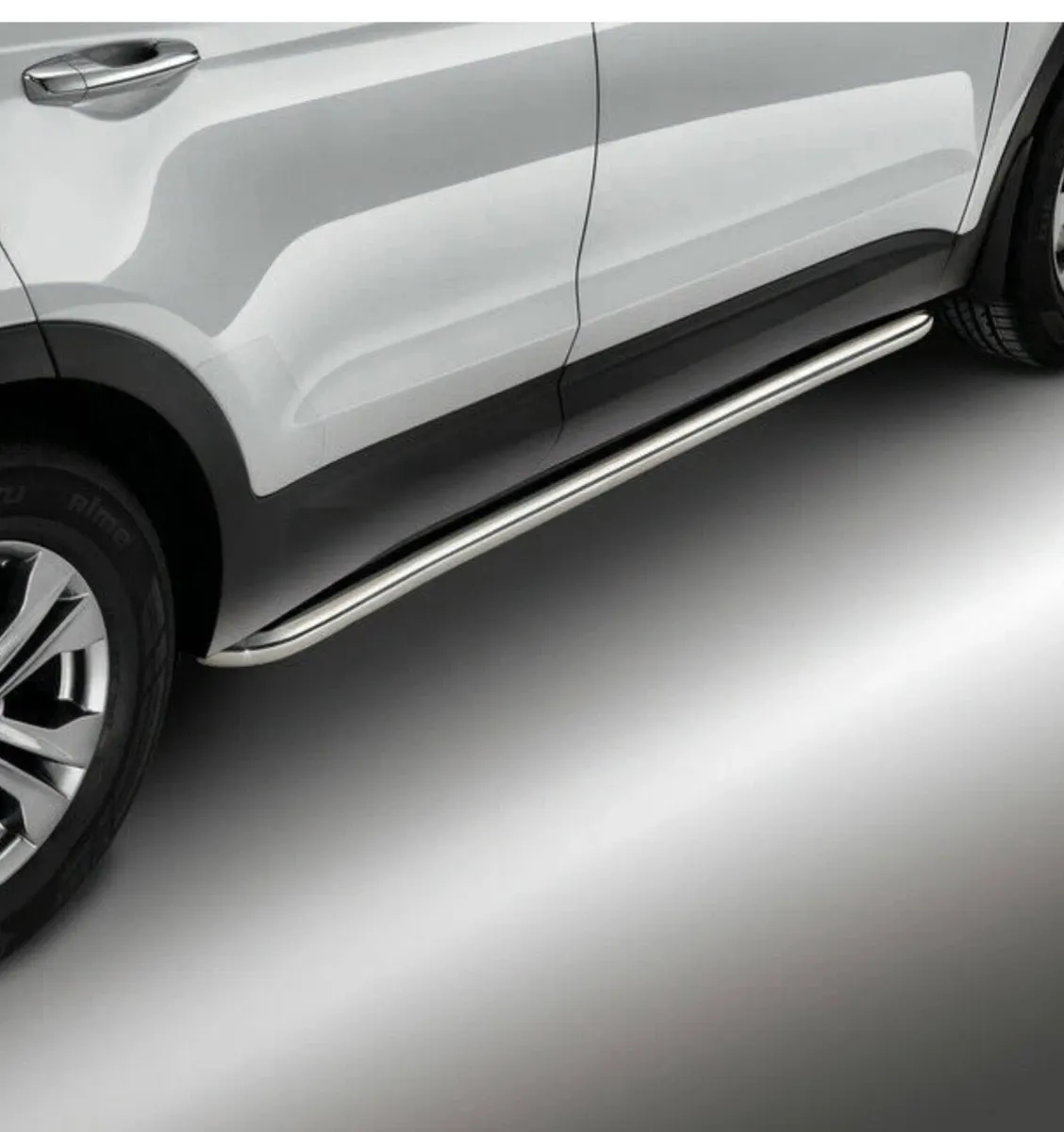 ORIGINAL HYUNDAI STAINLESS STEEL SIDE BARS - Image 1