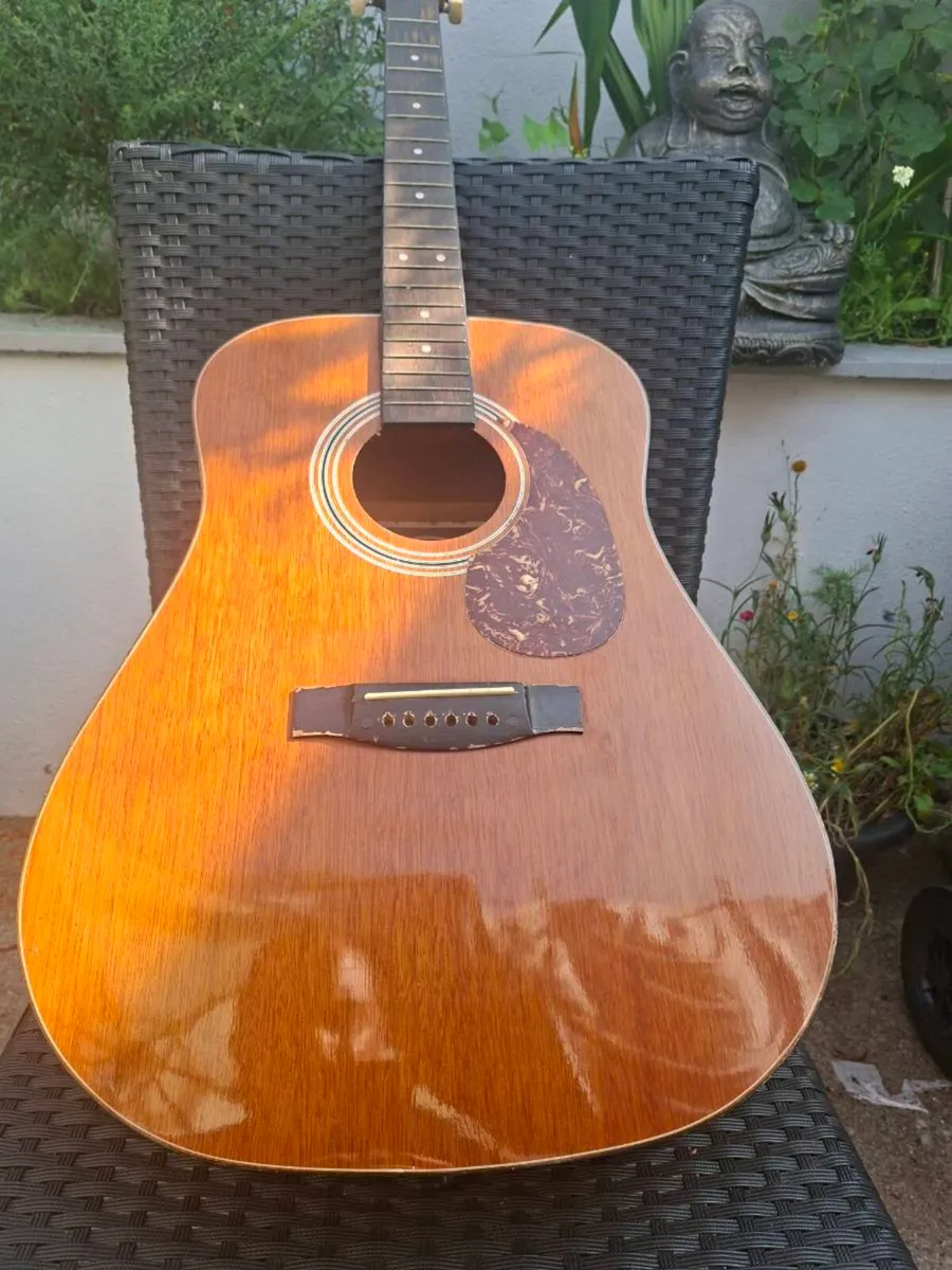 Vintage 1980's Hondo Dreadnought - Image 4