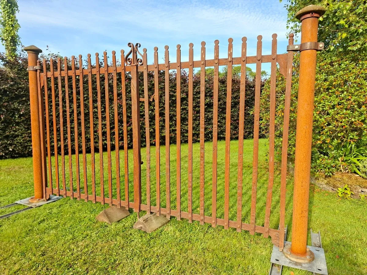 Antique Wrought Iron Gates - Image 2