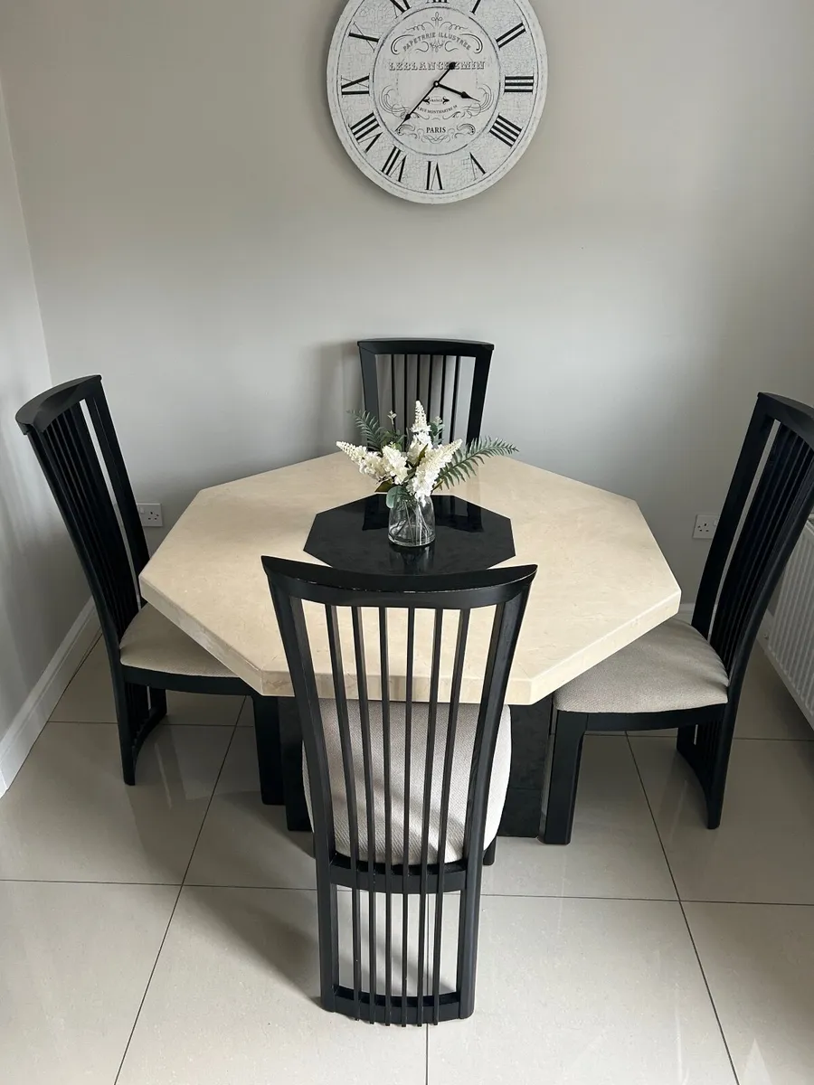 Dining Table & 4 Chairs - Image 1