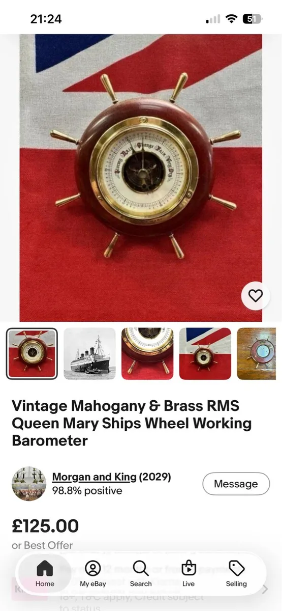 Vintage barometer - Image 2