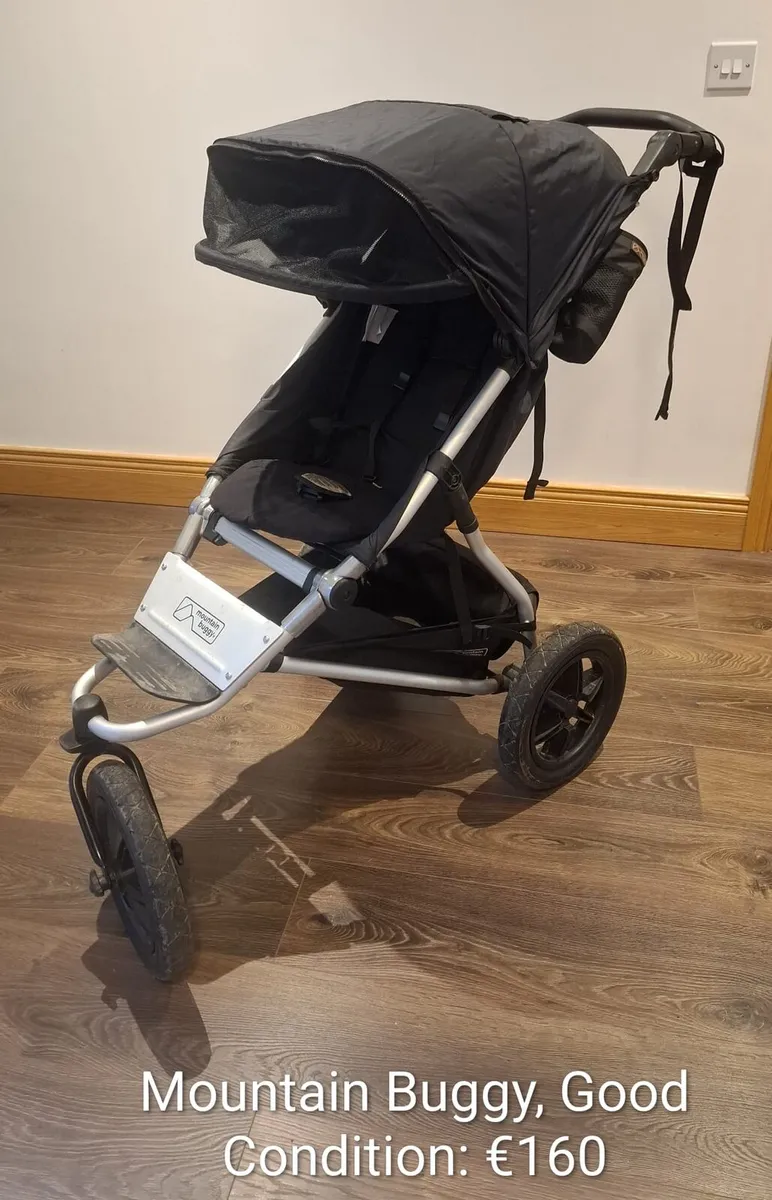 Tutti 3in1 cotbed, single &Double Mountain Buggy - Image 3