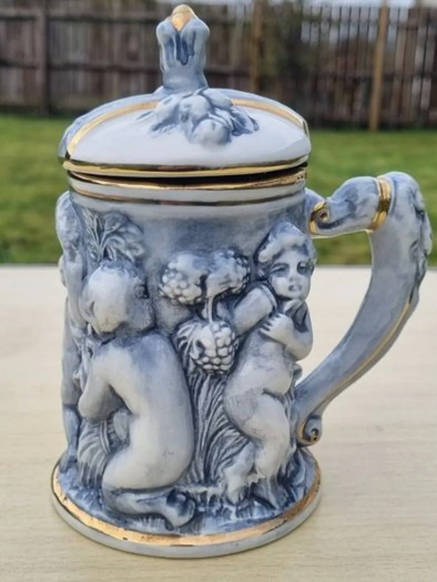 Ceramic beer mug from the Italian Capodimonte - Image 3