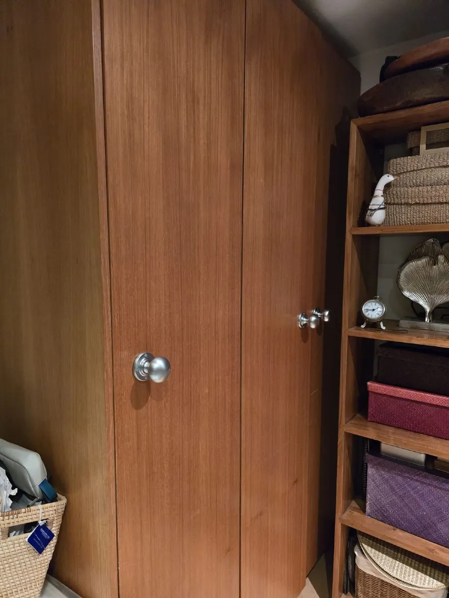 Triple Door Teak Wardrobe - Image 4