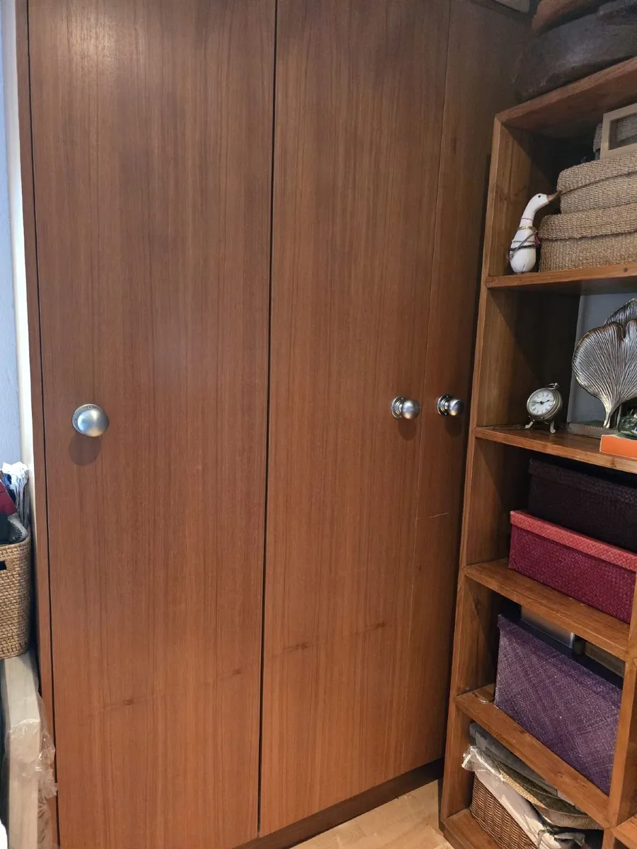Triple Door Teak Wardrobe - Image 1